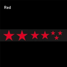 반사 스티커 형광 별 MTB 오토바이 프레임 휠 커버 긁는 데칼 액세서리, 04 red