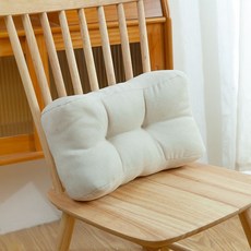 辦公室腰靠靠墊午睡枕頭辦公椅靠背背墊椅子護腰腰枕，人體工學設計，透氣舒適，多功能用途, 米白色（腰靠）