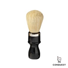【CONQUEST】義大利 OMEGA 專業刮鬍刷 Shaving Brush 10098，復古純鬃毛刮鬍刷，舒適刮鬍體驗, 1個