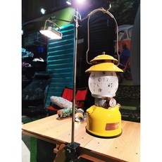 【DUC】桌上夾式燈架(附收納袋) 輕量燈柱 不鏽鋼 露營 戶外 台灣製造 愛露愛玩, 1個