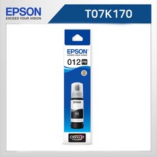 엡손 012 T07K170 염료 포토 검정 T07K 잉크, 엡손 012 T07K170 염료 포토 검정 T07K 잉
