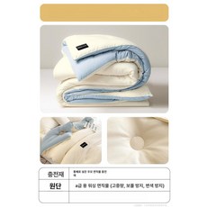 이불종류 겨울 차렵이불 SS 사계절 극세사 먼지없는이불, 씨솔트블루