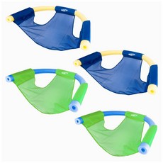 SwimWays 메쉬 플로팅 풀 체어 누들 슬링(4팩) 수영장 액세서리 및 워터 토이 누들은 포함되지 않습니다, 1