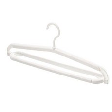 可伸縮毛巾衣架 360度旋轉掛鉤 防風設計 一架多用 簡約時尚, 白色