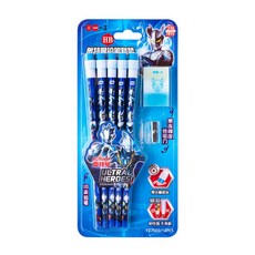 ii GEN 一正 奧特曼鉛筆套裝, 1個, YZ7500奧特曼HB大橡皮頭鉛筆套裝