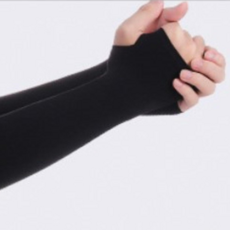 쿨아미 자외선차단 쿨토시 냉감 UV 골프 손등형 1+1, 검정색