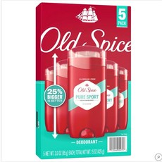 올드 스파이스 데오드란트 남성용 퓨어 스포츠 하이 인튜어런스, 85g, 5개