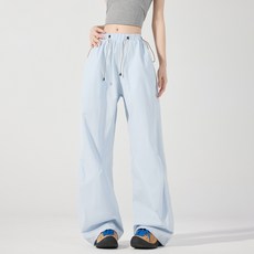 夏季戶外防潑水速幹登山褲男女寬鬆直筒休閒褲情侶徒步工裝褲, 3XL