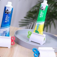 튜브 짜개 치약 핸드크림 디스펜서 잔량제거 압착기구, 1개, 파랑