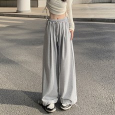 休閒束腳運動褲 女 oversize 慵懶風燈籠長褲 大尺碼韓國女裝