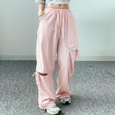 댄마샵 매듭 절개 바스락 스트링 와이드팬츠 방송댄스복 줌바댄스복 에어로빅복