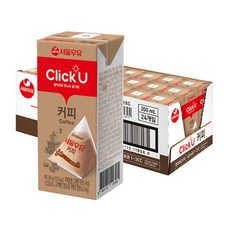 서울우유 클릭유 커피 우유 200ml 24개입, 24개