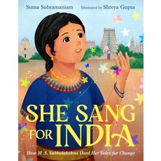 (영문도서) She Sang for India: How M.S. Subbulakshmi Used Her Voice for Change Hardcover, Farrar, Straus and Giroux (..., English, 9780374388744