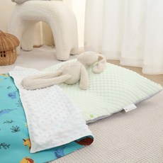 兒童床墊 粉色菱格紋寶寶遊戲墊, 清新綠, 1套
