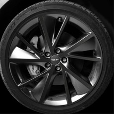 제네시스 GV70 21인치 휠마스크 데칼스티커 호환 차량용품 첫차, 블랙 무광, 1세트