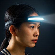 LED 헤드랜턴 230도 초광각 충전식 후레쉬 작업등 러닝 낚시 등산 캠핑 LC-45, 1개, 1. 블랙