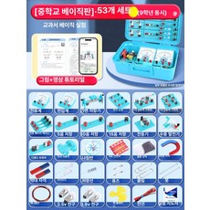 초등 과학 실험 키트 전기회로 용 소형 전구 세트, [9학년 베이직 블루] 53개