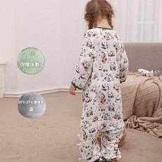 嬰兒睡袋 竹棉紗布七分袖分腿睡袋