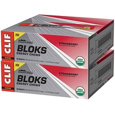 CLIF Bloks風味能量棒, 草莓, 1個, 1.08 公斤