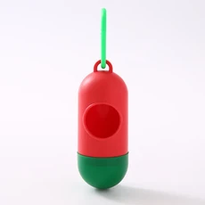 디펜서 일회용 애완 동물 개 쓰레기 봉투 거치대 플라스틱 쓰레기 봉투 케이스 캐리어 처리 똥 봉투 디펜서, 02 no bag, 01 rd gn