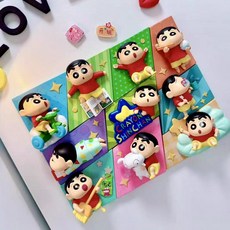 蠟筆小新 立體冰箱貼 快樂碎片 盲盒 盲抽 盒玩 冰箱貼 磁鐵 冰箱磁鐵