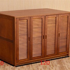 슬라이드장농 엔틱 원목 입본장 미닫이 장농 좁은방, 조립식, 갈색 120x60x90의 두꺼운 버전 업그레이드