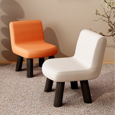 스툴 라이트그레이 정전기 푹신한 리프팅 바닥형 풋스톨 이동식의자 간이 고령자 라운지 원형의자 장난감 전시대, 1개, 내마모성 고양이 스크래치 가죽 다크 그레이 35cm