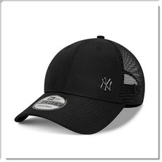 New Era 9FORTY 紐約洋基隊 NY 網帽, 黑色, 1個