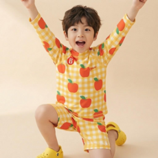 (백화점상품) 베베드피노신상 애플 올 오버 수영복 세트BP62AW374