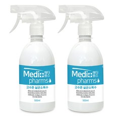 크로바 메디팜스 뿌리는소독제 500ml 미산성차아염소산수 살균소독제, 2개