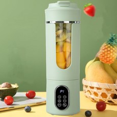 PYHO 무선 미니 믹서기 휴대용 믹서기 텀블러 12개 스테인리스칼 강력한 동력 블렌더, 녹색