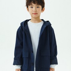 매장정품 Lee 키즈 워시드 루즈핏 후드 자켓 네이비 LK2403JK03NA