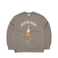 비에스래빗 맨투맨 티셔츠 2223 CS LUCKY CREWNECK LIGHT KHAKI