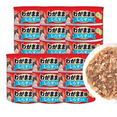 이나바 와가마마 네코 미니 고양이 참치캔, 18개, 60g, 치어