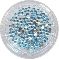 네일쎈 네일스톤파츠 아크릴 스톤 원형라운드 1.75mm 150알, 1개, 라이트 사파이어