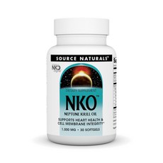 Source Naturals NKO 크릴 오일 심혈관 건강 오메가3 30캡슐, 1개, 30정