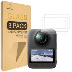 Mr.Shield DJI OSMO 360과 호환되는 액정보호필름 [강화 유리] [3팩] [9H 강도의 일본 유리], Mr.Shield DJI OSMO 360과 호환되는 액
