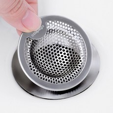 쿠파고 스텐 304 이물질 욕조거름망, 은색