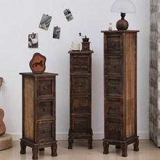 틈새서랍장 원목수납장 침실, 1개, 25x30 오색 커피 일체형 포장