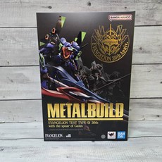 BANDAI METAL BUILD 新世紀福音戰士 初號機 30週年紀念版長槍模型，重現經典，高可動性，精緻塗裝，粉絲必藏, 1個