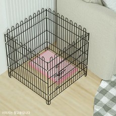 울타리 강아지펜스 반려견 강아지휀스 애견 펜스 가림막, 1개, 블랙 60x60 4개세트 B