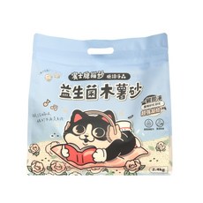 賓士牌 益生菌木薯砂 凝結瞬吸 輕鬆鏟砂, 2.4kg, 1包, 梔子花香