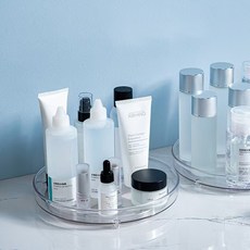 루마데이 화장품 양념통 싱글 회전 트레이, 1단 라지트레이