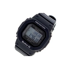 CASIO 카시오 Baby‑G 베이비지 BGD‑560‑1 손목시계 여성용 디지털 스퀘어 블랙 수지 밴드 페어 방수