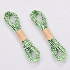 2mm 옴브레 배색 파라코드 5m 소분 팔찌실 스트랩 마크라메 재료 아웃도어 무늬실, 2개, 14.그린애플