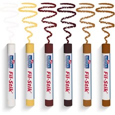 우드필러 수리 흠집 가구 모호크 피니싱 제품 필스틱 12개 묶음 M230-1250, Multi