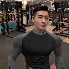 緊身運動上衣 跑步訓練速乾透氣高彈性長袖T恤 - 臺灣出貨