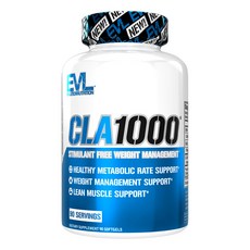 Evlution Nutrition CLA 1000mg 웨이트 매니지먼트 소프트젤, 90정, 1개