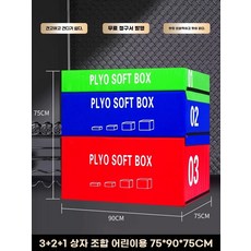 점핑박스 크로스핏 스텝 런지 점프박스 성인 태권도 하체 성인 30kg 점프 점핑 프리미엄, 1, AL. 어린이용 123호 점핑박스