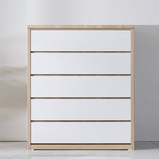 스칸디무드 울트라 1200 와이드 5단 옷 서랍장, 오크화이트